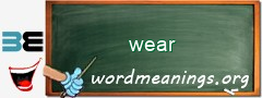 WordMeaning blackboard for wear